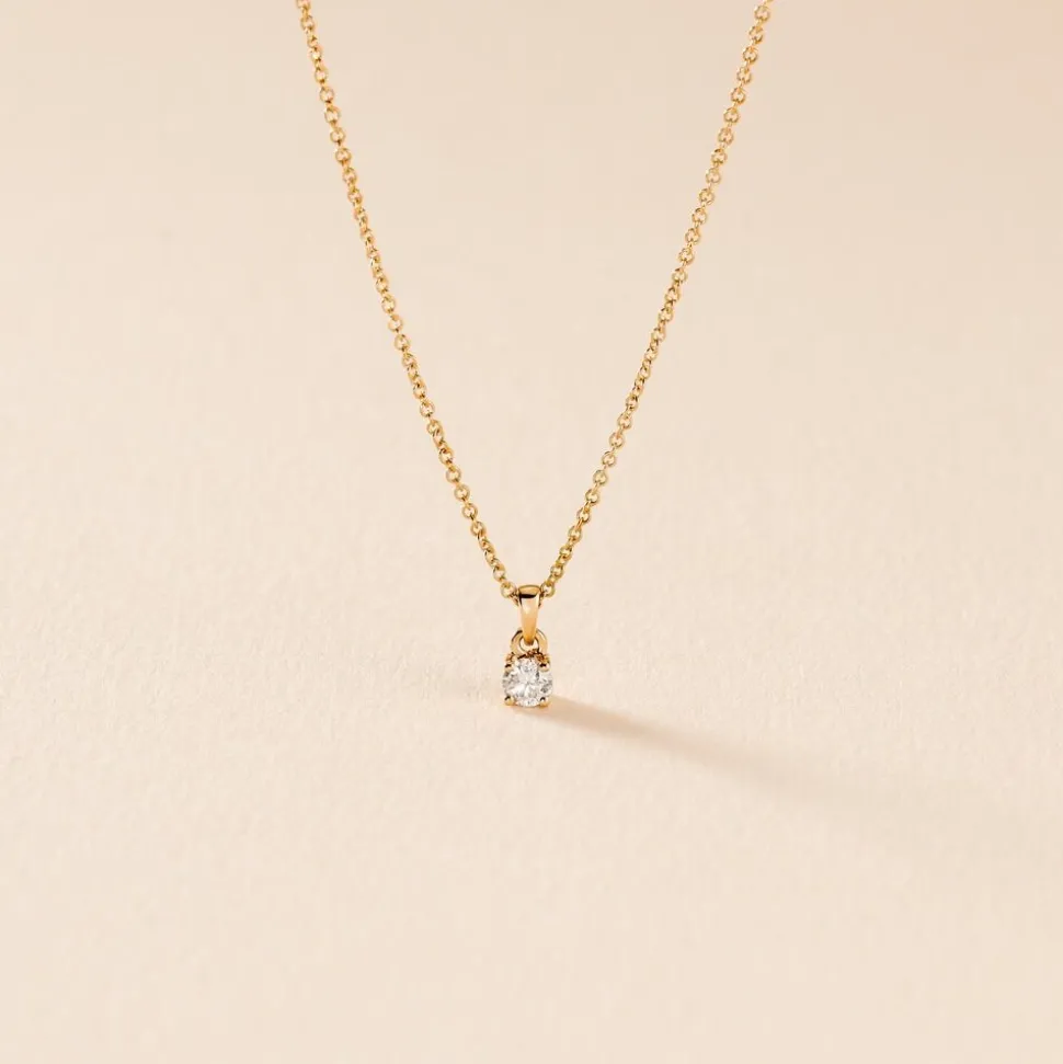 Collier Alexandra Or Jaune Diamant