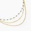 Marc Orian Colliers Fantaisie|Colliers > Collier Amala Acier Jaune Verre