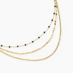Marc Orian Colliers Fantaisie|Colliers > Collier Amala Acier Jaune Verre