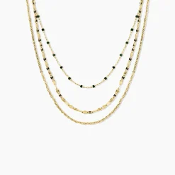 Marc Orian Colliers Fantaisie|Colliers > Collier Amala Acier Jaune Verre