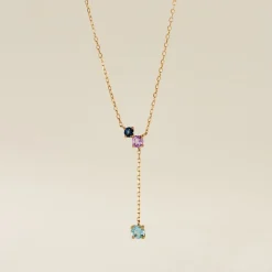 Marc Orian Colliers|Colliers Avec Pierres > Collier Amaranta Or Jaune Topaze Améthyste