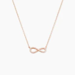 Collier Amita Argent Rose Oxyde De Zirconium