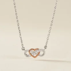 Marc Orian Colliers Fantaisie|Colliers > Collier Amuri Argent Bicolore Oxyde De Zirconium