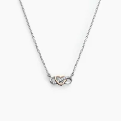 Marc Orian Colliers Fantaisie|Colliers > Collier Amuri Argent Bicolore Oxyde De Zirconium