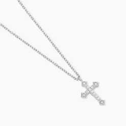 Collier Angel Argent Blanc Oxyde De Zirconium