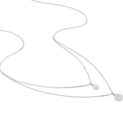 Collier Angeles Argent Blanc Oxyde De Zirconium