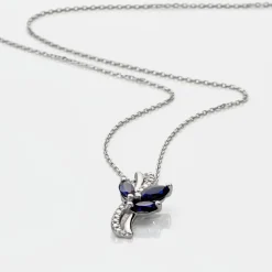 Marc Orian Cadeaux Mariage|Colliers > Collier Angie Or Blanc Saphir Diamant