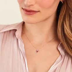 Marc Orian Colliers|Colliers Avec Pierres > Collier Angie Diamant or jaune rubis