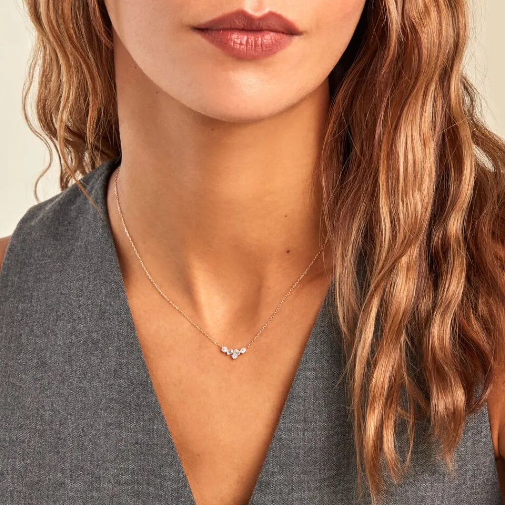 Marc Orian Colliers Diamant|Colliers > Collier Antigonus Or Jaune Diamant Synthétique