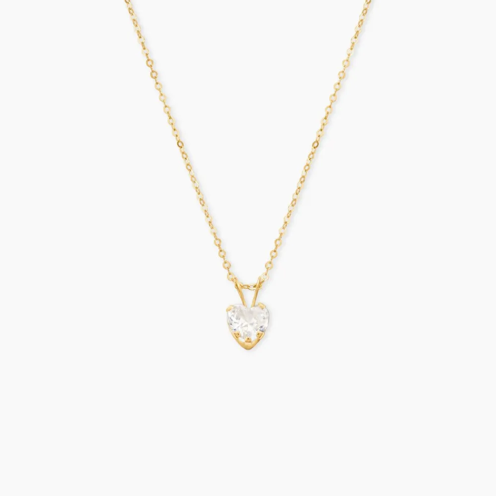 Marc Orian Colliers|Colliers Cœur > Collier Aodren Or Jaune Oxyde De Zirconium