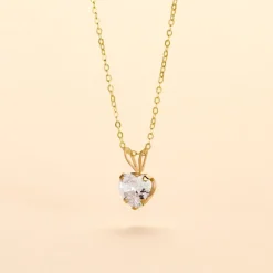 Marc Orian Colliers|Colliers Cœur > Collier Aodren Or Jaune Oxyde De Zirconium