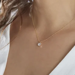 Marc Orian Colliers|Colliers Cœur > Collier Aodren Or Jaune Oxyde De Zirconium