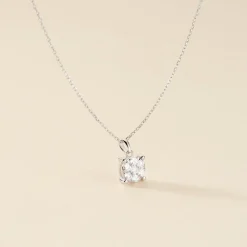 Marc Orian Colliers Diamant|Colliers > Collier Aphrodite Or Blanc Diamant Synthetique