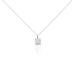 Marc Orian Colliers Diamant|Colliers > Collier Aphrodite Or Blanc Diamant Synthetique