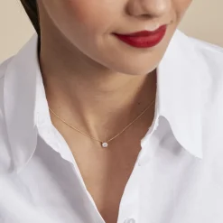 Marc Orian Colliers Diamant|Colliers > Collier Aphrodite Or Jaune Diamant Synthetique