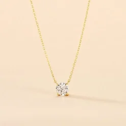 Marc Orian Colliers Diamant|Colliers > Collier Aphrodite Or Jaune Diamant Synthetique
