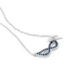 Collier Argent Bartolomee Oxydes De Zirconium