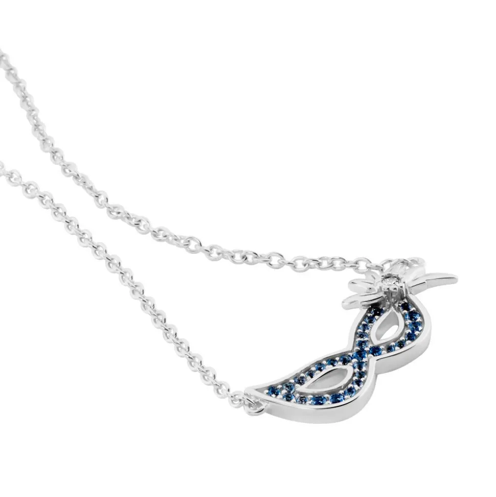 Collier Argent Bartolomee Oxydes De Zirconium