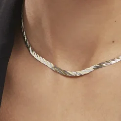 Marc Orian Colliers|Colliers Argent > Collier Argent Bicolore Akio