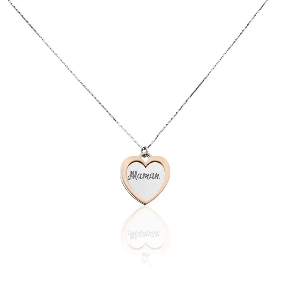 Collier Argent Bicolore Jiya