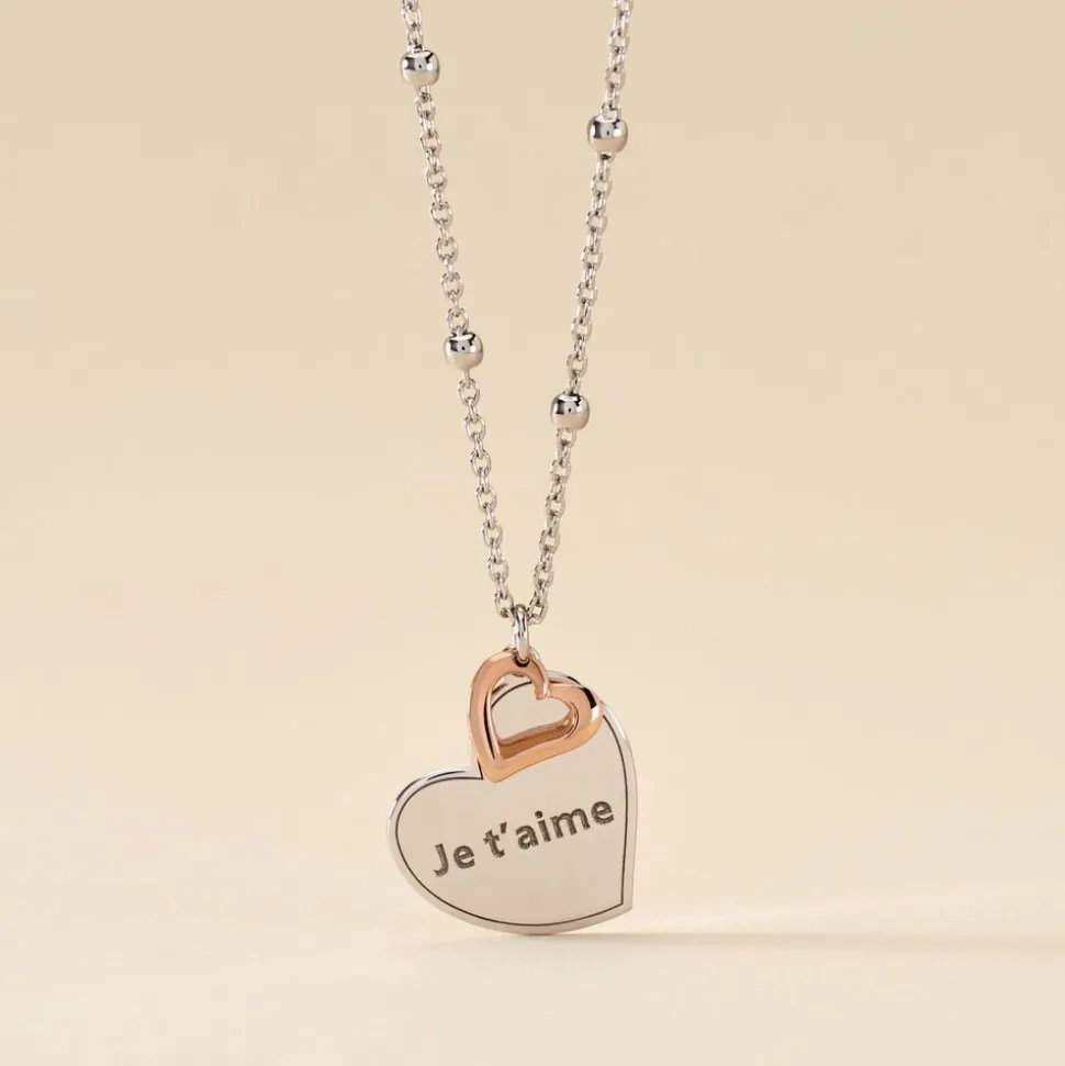 Collier Argent Bicolore Nura