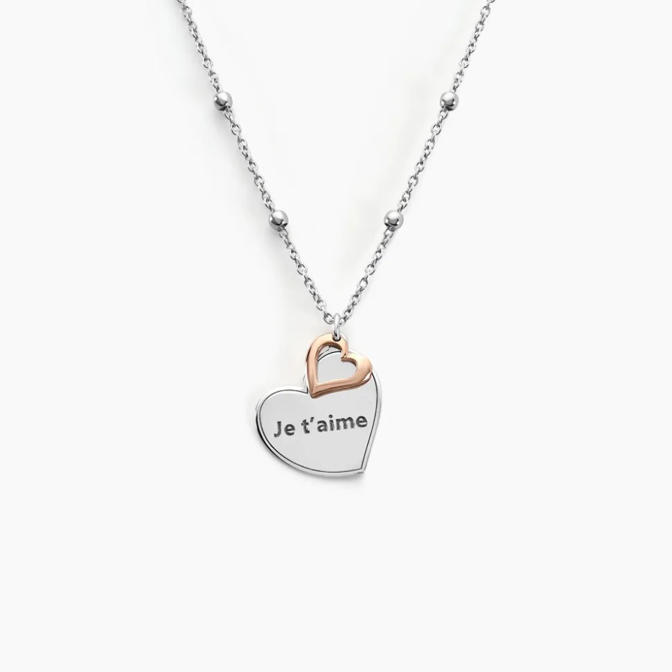 Collier Argent Bicolore Nura