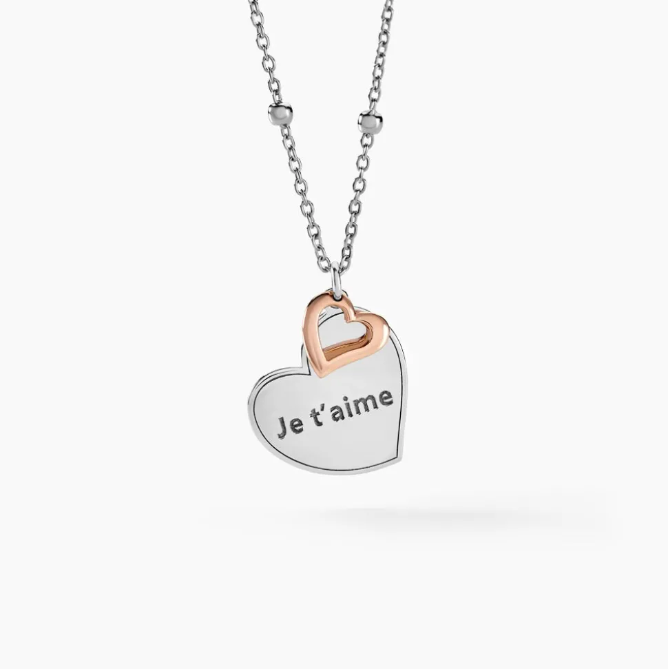 Collier Argent Bicolore Nura