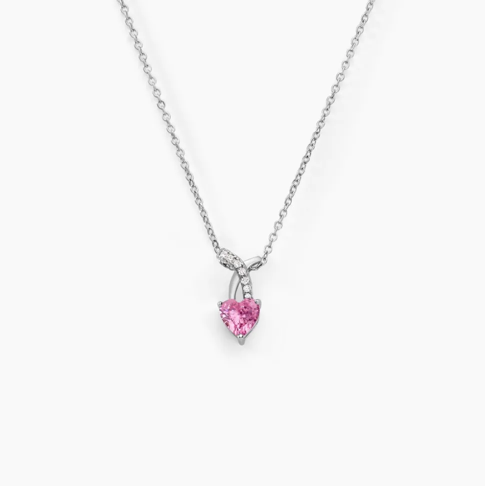 Collier Argent Blanc Avalon Oxyde De Zirconium