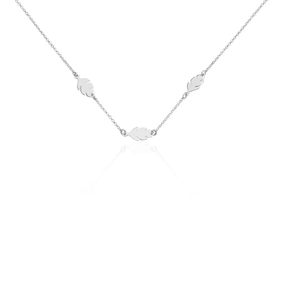 Collier Argent Blanc Bakia