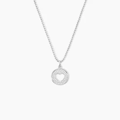 Collier Argent Blanc Cantien Oxyde