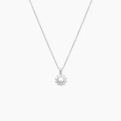 Marc Orian Colliers Fantaisie|Colliers > Collier Argent Blanc Cheri Perle De Culture Oxydes De Zirconium