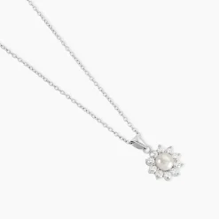 Marc Orian Colliers Fantaisie|Colliers > Collier Argent Blanc Cheri Perle De Culture Oxydes De Zirconium