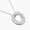 Collier Argent Blanc Irenaeus Oxydes De Zirconium
