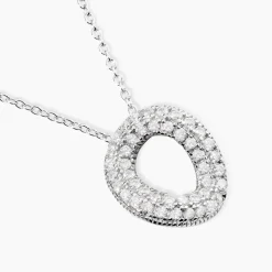 Collier Argent Blanc Irenaeus Oxydes De Zirconium