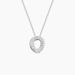 Collier Argent Blanc Irenaeus Oxydes De Zirconium