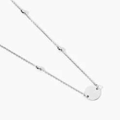 Collier Argent Blanc Monca