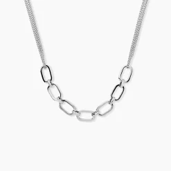 Collier Argent Blanc Nos