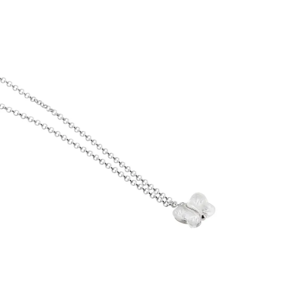 Collier Argent Blanc Patriki Cristal De Swarovski