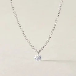 Collier Argent Constantin Argent Blanc Oxyde