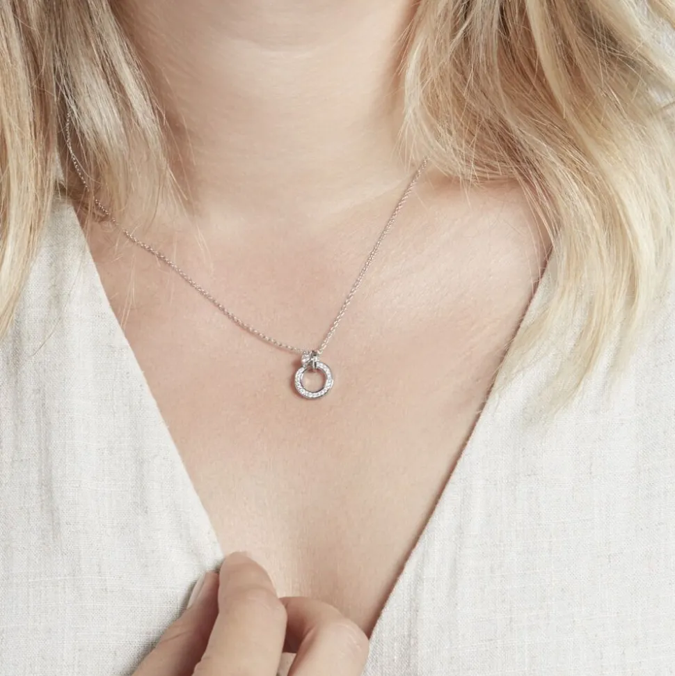 Collier Argent Diogo Oxydes De Zirconium