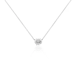 Collier Argent Kabibi Oxydes De Zirconium