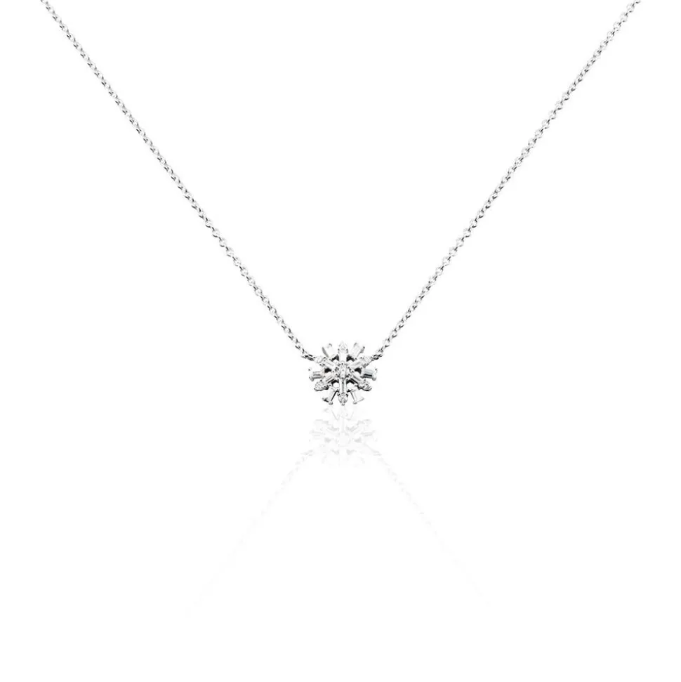 Collier Argent Kabibi Oxydes De Zirconium