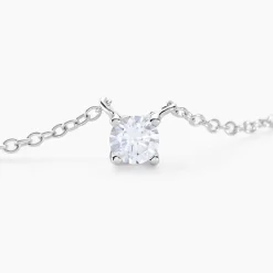 Collier Argent Lylwenn Oxydes De Zirconium