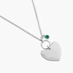Collier Argent Pero Onyx