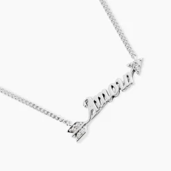 Collier Argent Ronky Oxydes De Zirconium