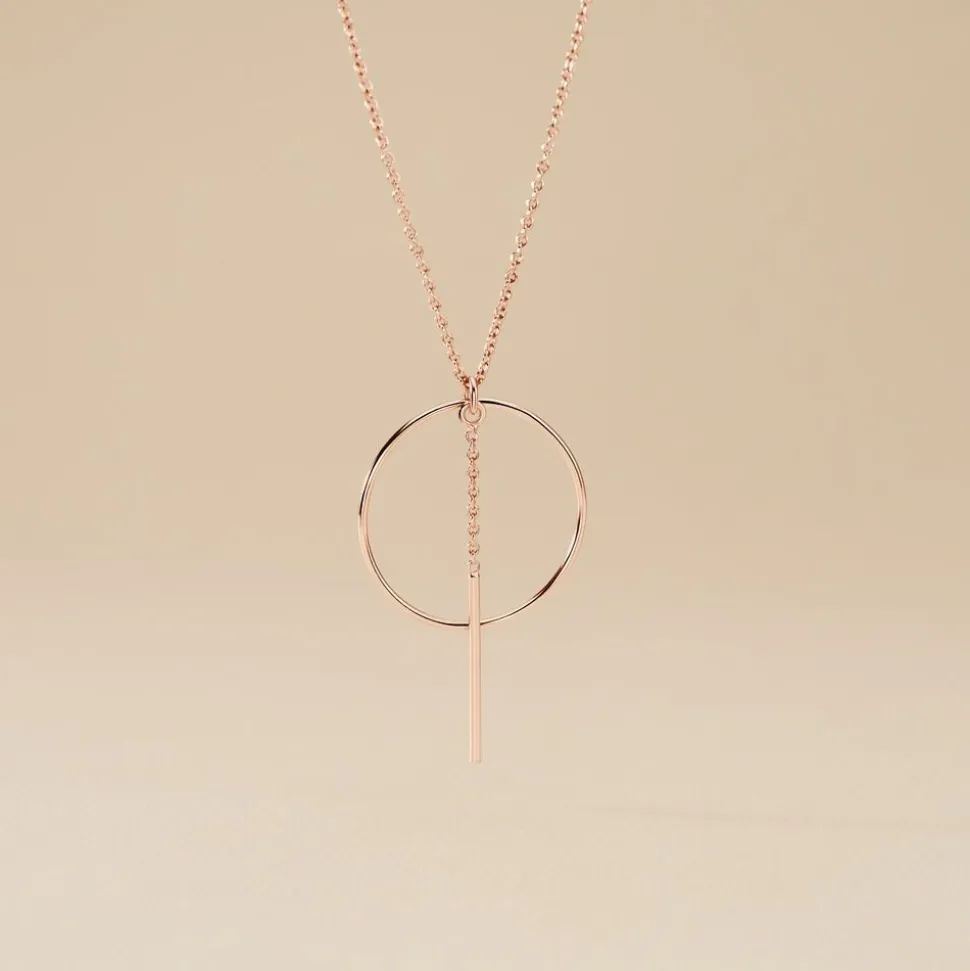 Collier Argent Rose Enissa