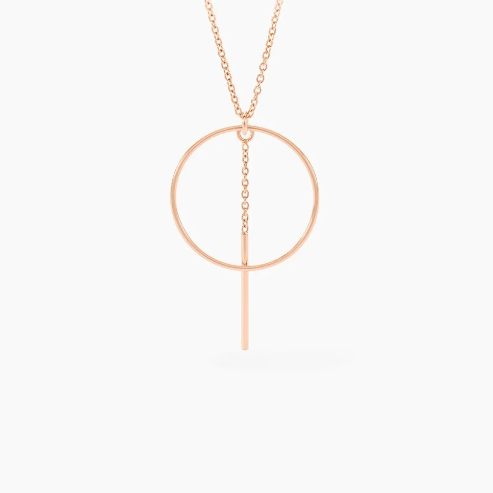 Collier Argent Rose Enissa