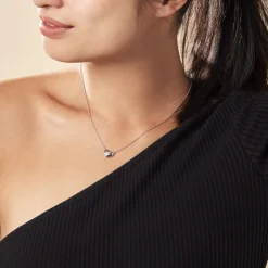 Collier Argent Santiago Oxydes De Zirconium