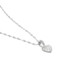 Collier Argent Sido Oxydes De Zirconium