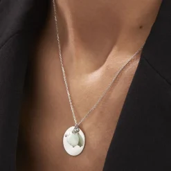 Marc Orian Colliers|Colliers Avec Pierres > Collier Aroha Argent Blanc Amazonite Perle De Culture